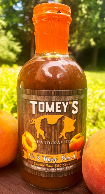 Tomey's Bourbon Peach BBQ Sauce